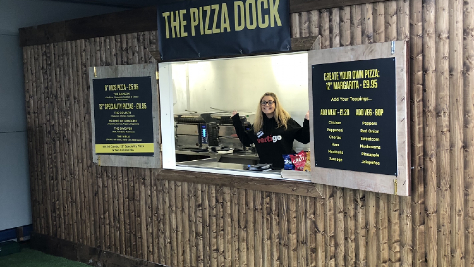 We are Vertigo Pizza Dock at Titanic Quarter